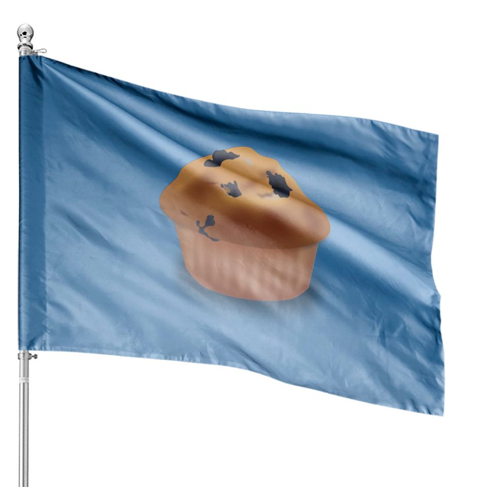 Blueberry Muffin House Flags