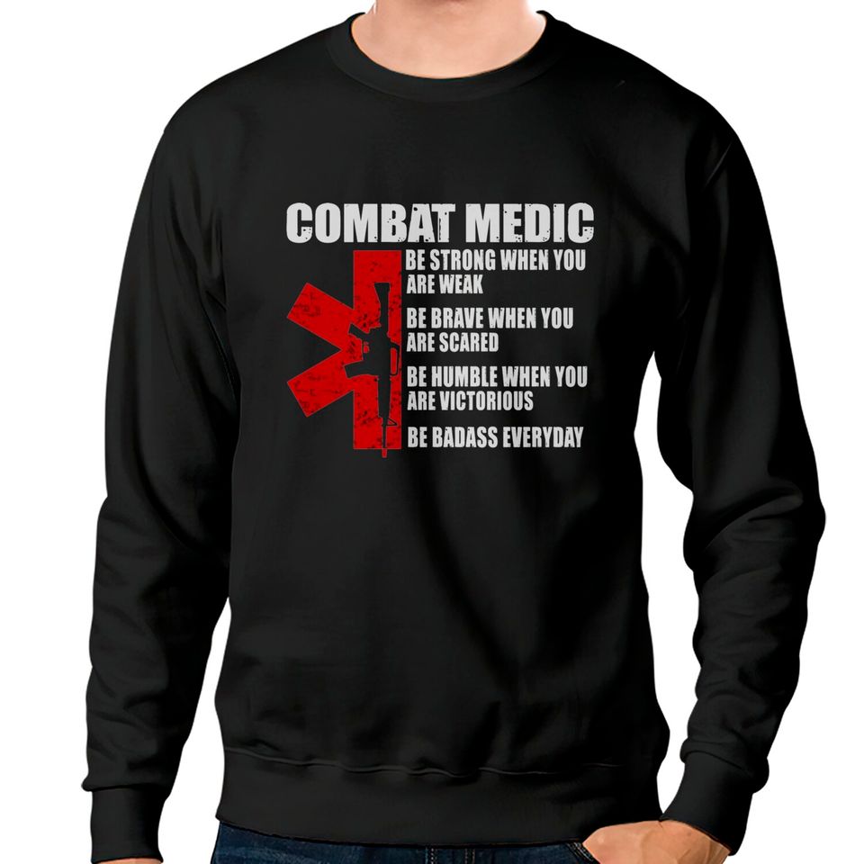 Army Combat Medic Veteran Sweatshirts