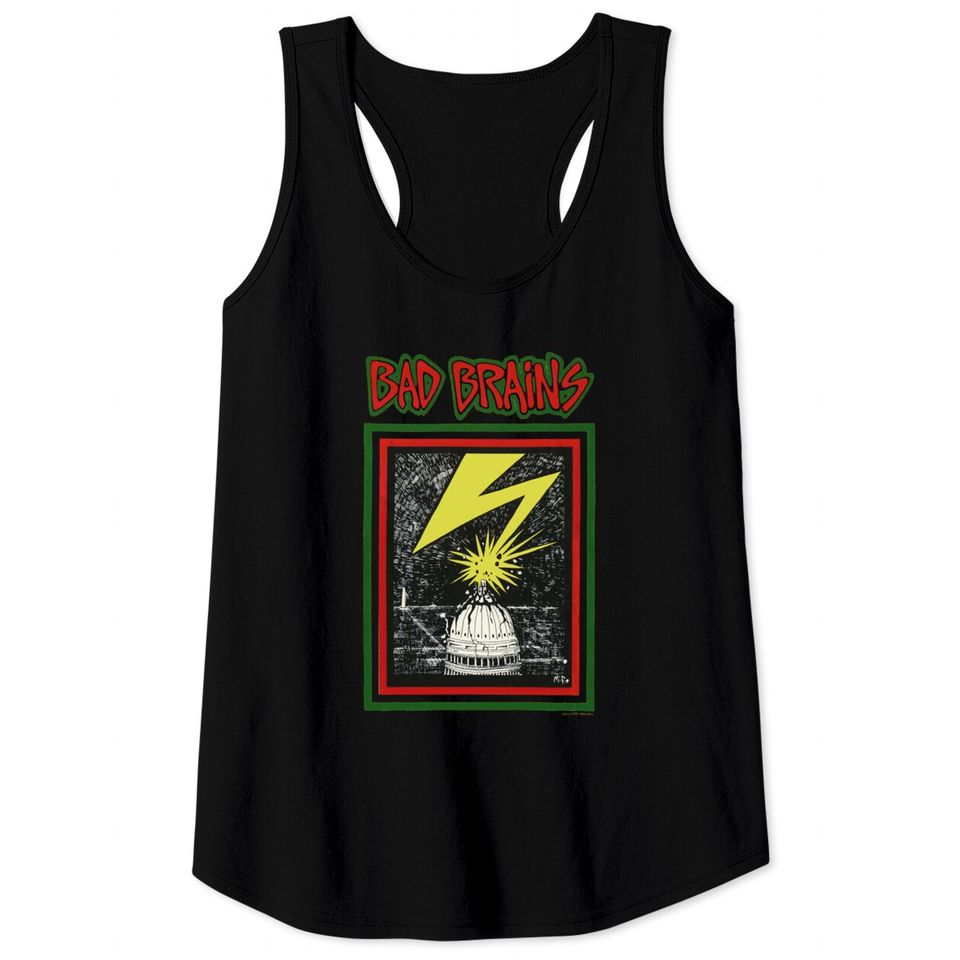 Yellow Bad Brains Rock Punk Tee Tank Tops