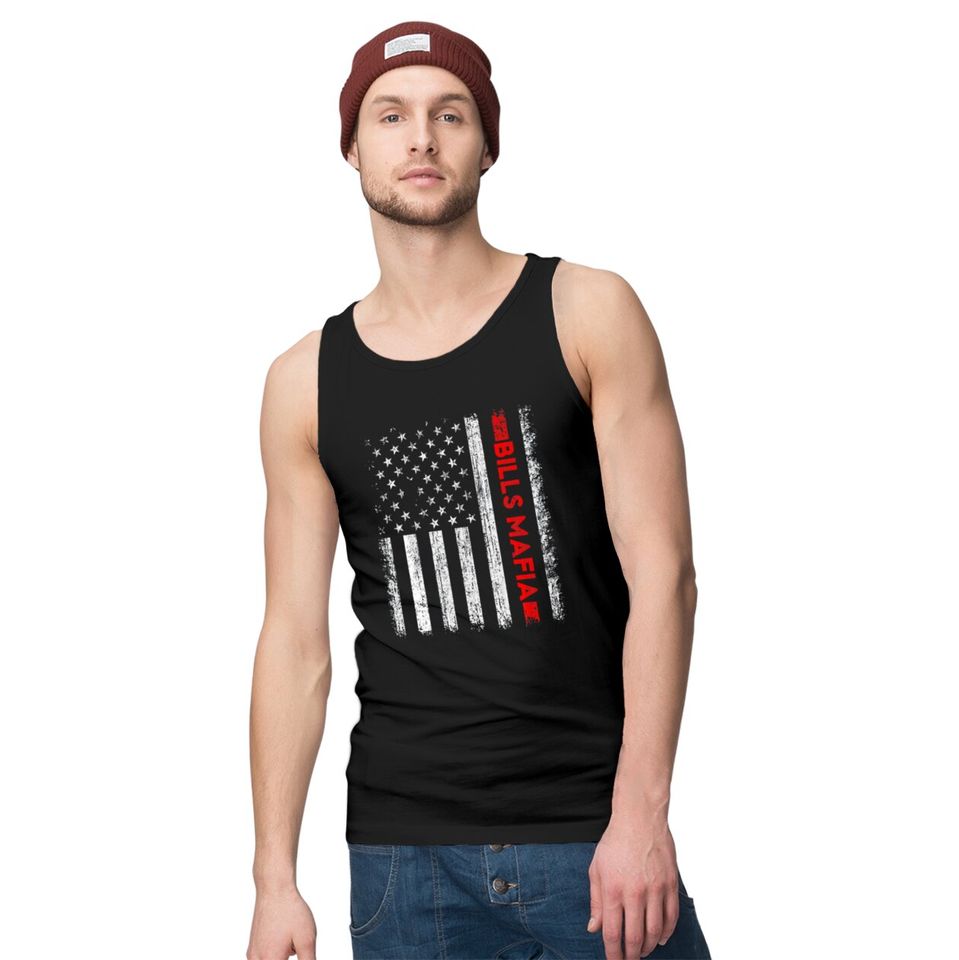 American Flag Bills Mafia Patriotic Buffalo Tank Tops