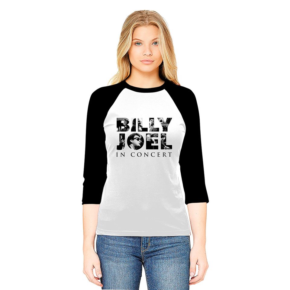 Billy Joel Logo Tour Classic Baseball Tees