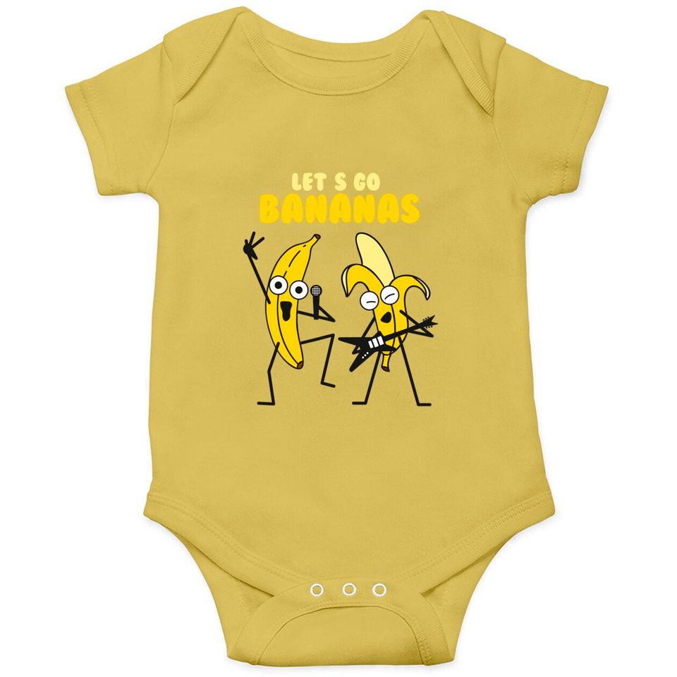 Funny Let's Go Bananas Onesie For Cute Boy and Girls