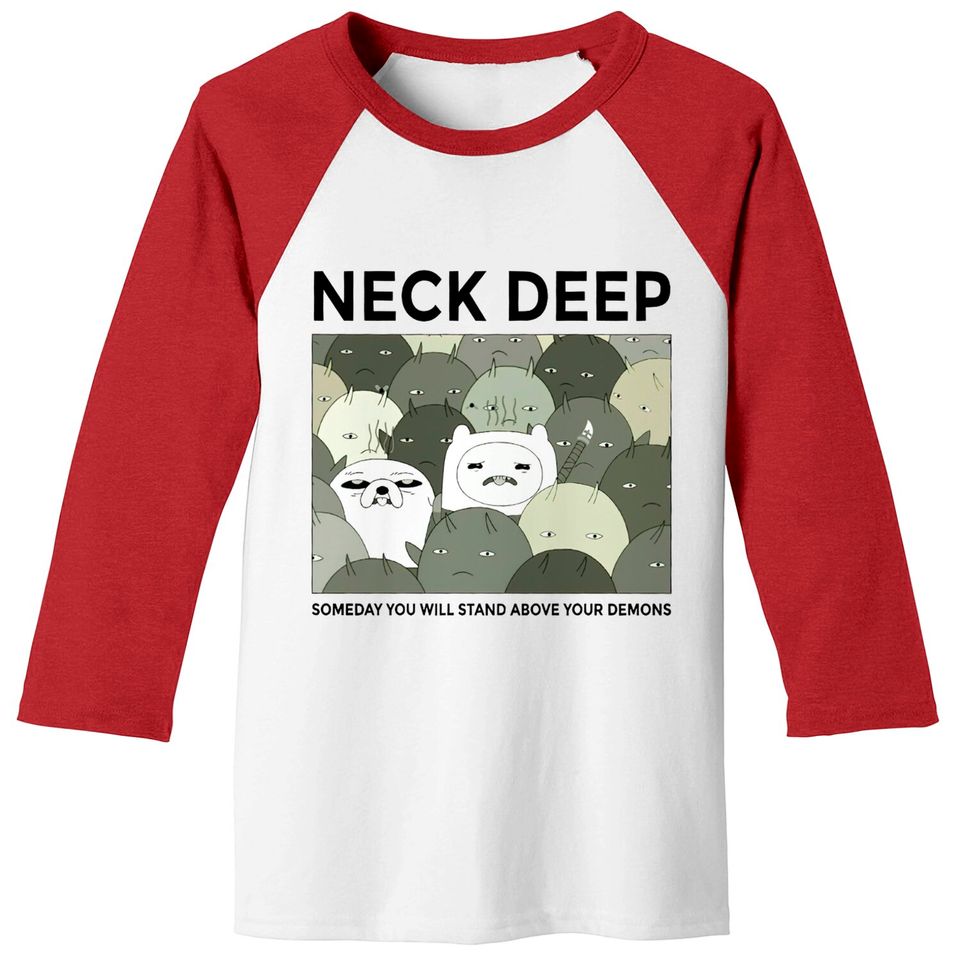 Neck Deep Adventure Time Baseball Tees