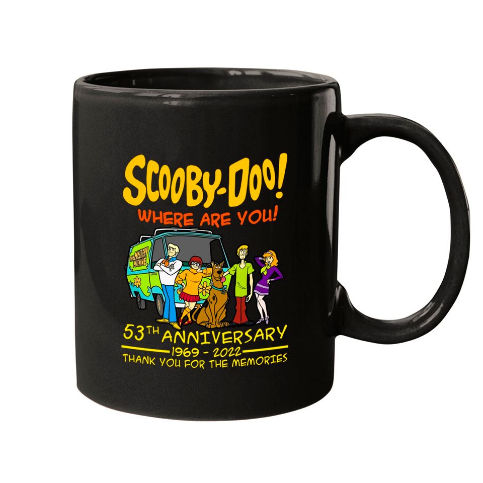 Scooby-Doo Where Are You 53th Anniversary 1969-2022 Mugs, Scooby Doo Mug Gift For Fan