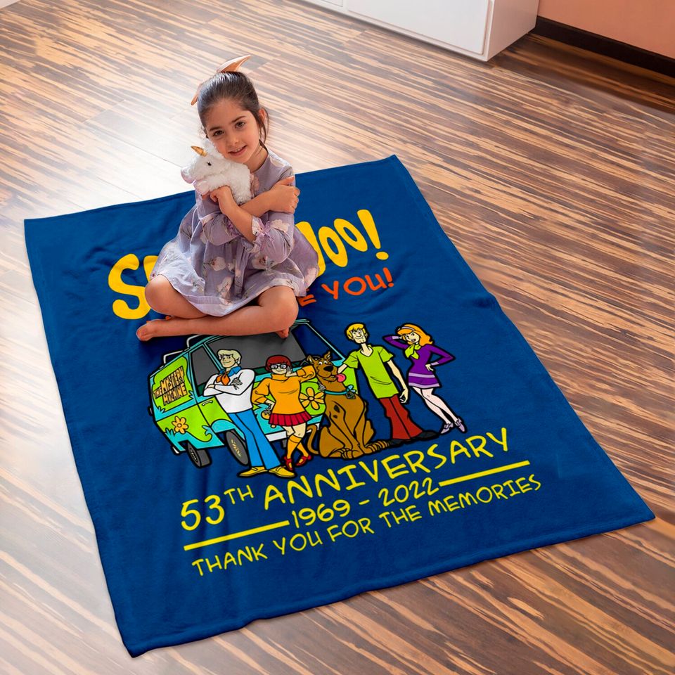 Scooby-Doo Where Are You 53th Anniversary 1969-2022 Baby Blankets, Scooby Doo Baby Blanket Gift For Fan
