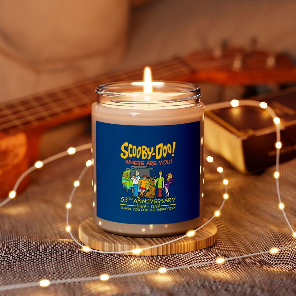 Scooby-Doo Where Are You 53th Anniversary 1969-2022 Scented Candles, Scooby Doo Scented Candle Gift For Fan