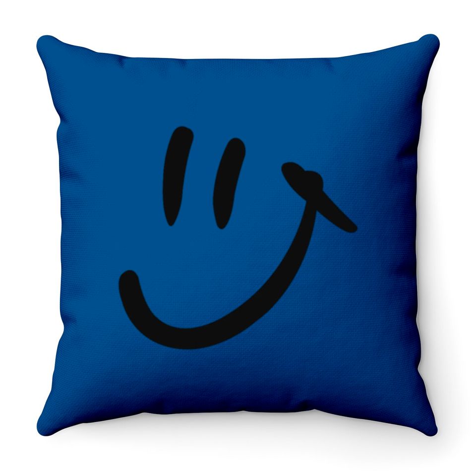 Smiley Face Happy Face Throw Pillows