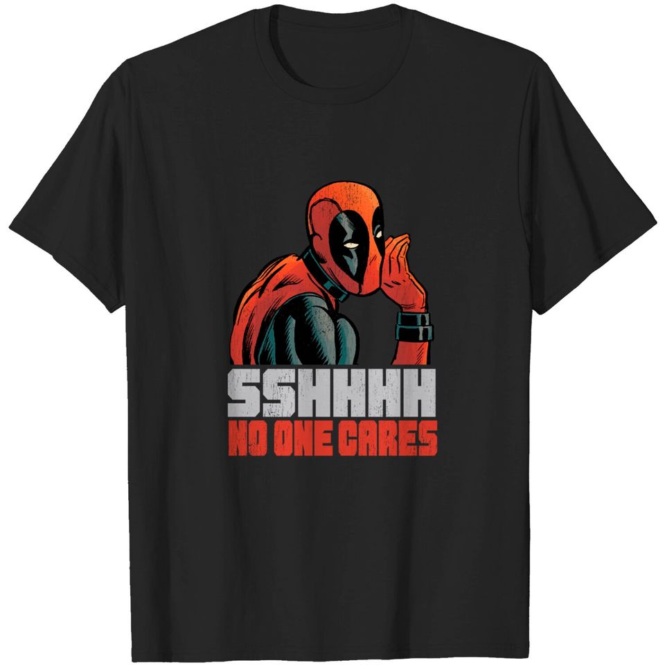 Marvel Deadpool No One Cares Racerback T-Shirts