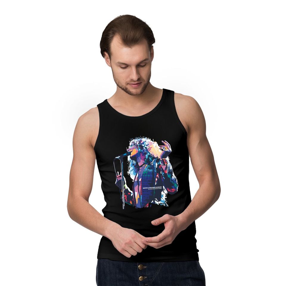 Robert Plant in WPAP style - Robert Plant - Tank Tops