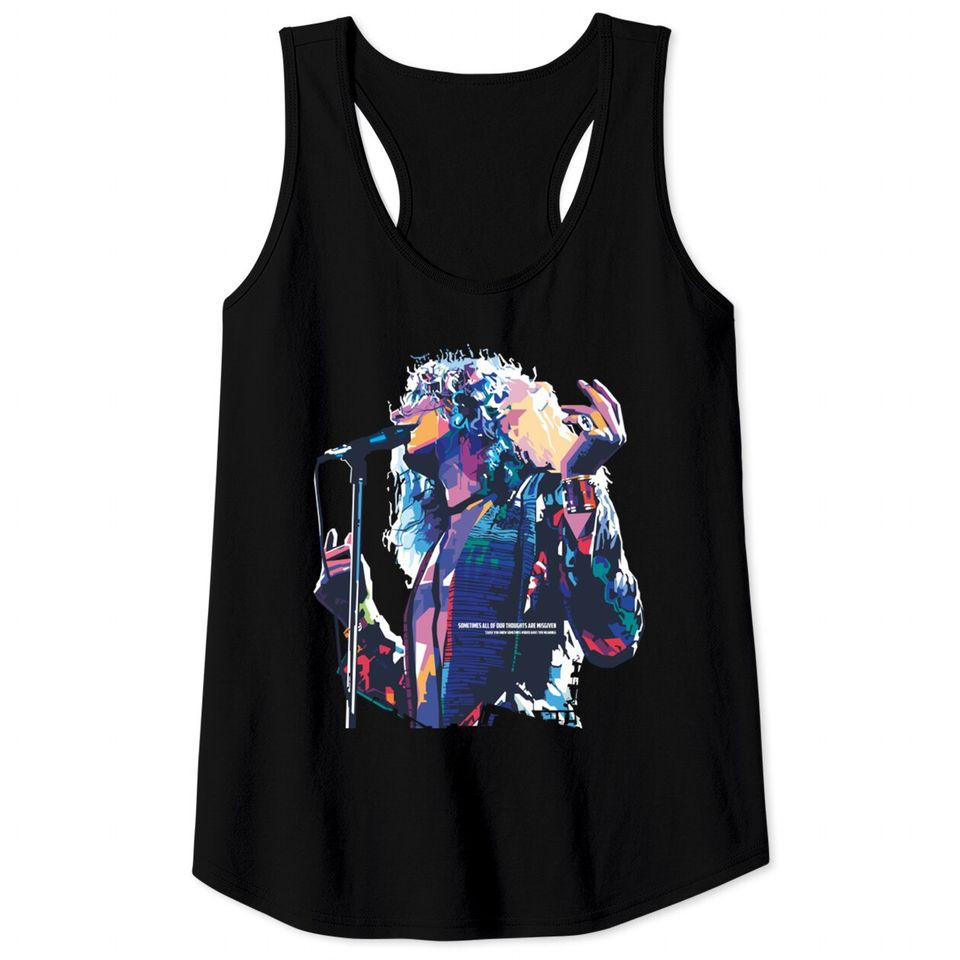 Robert Plant in WPAP style - Robert Plant - Tank Tops