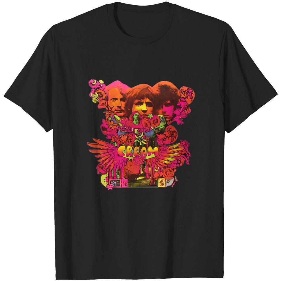 Cream Disraeli Gears Eric Clapton Ginger Baker Tee T-Shirt
