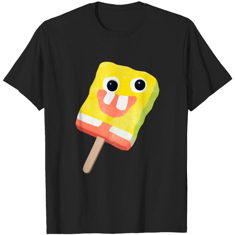 Sponge Popsicle Design Sticker - Spongebob - T-Shirt