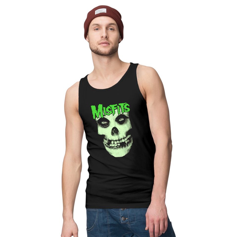 Misfits Unisex Tank Tops: Glow Jurek Skull
