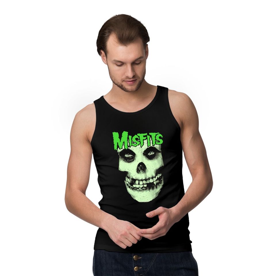 Misfits Unisex Tank Tops: Glow Jurek Skull