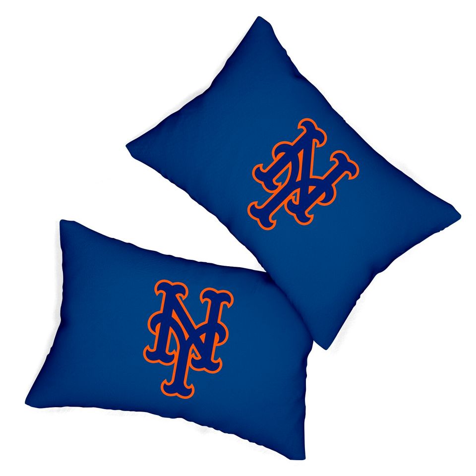Ny Mets Logo Lumbar Pillows