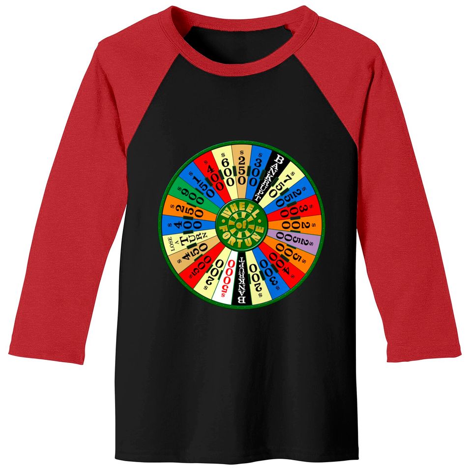 Wheel of Fortune logo Shirt Baseball Tees