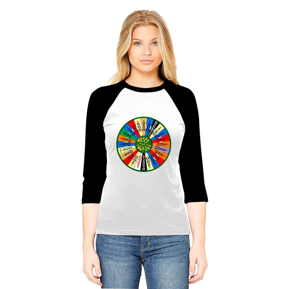 Wheel of Fortune logo Shirt Baseball Tees