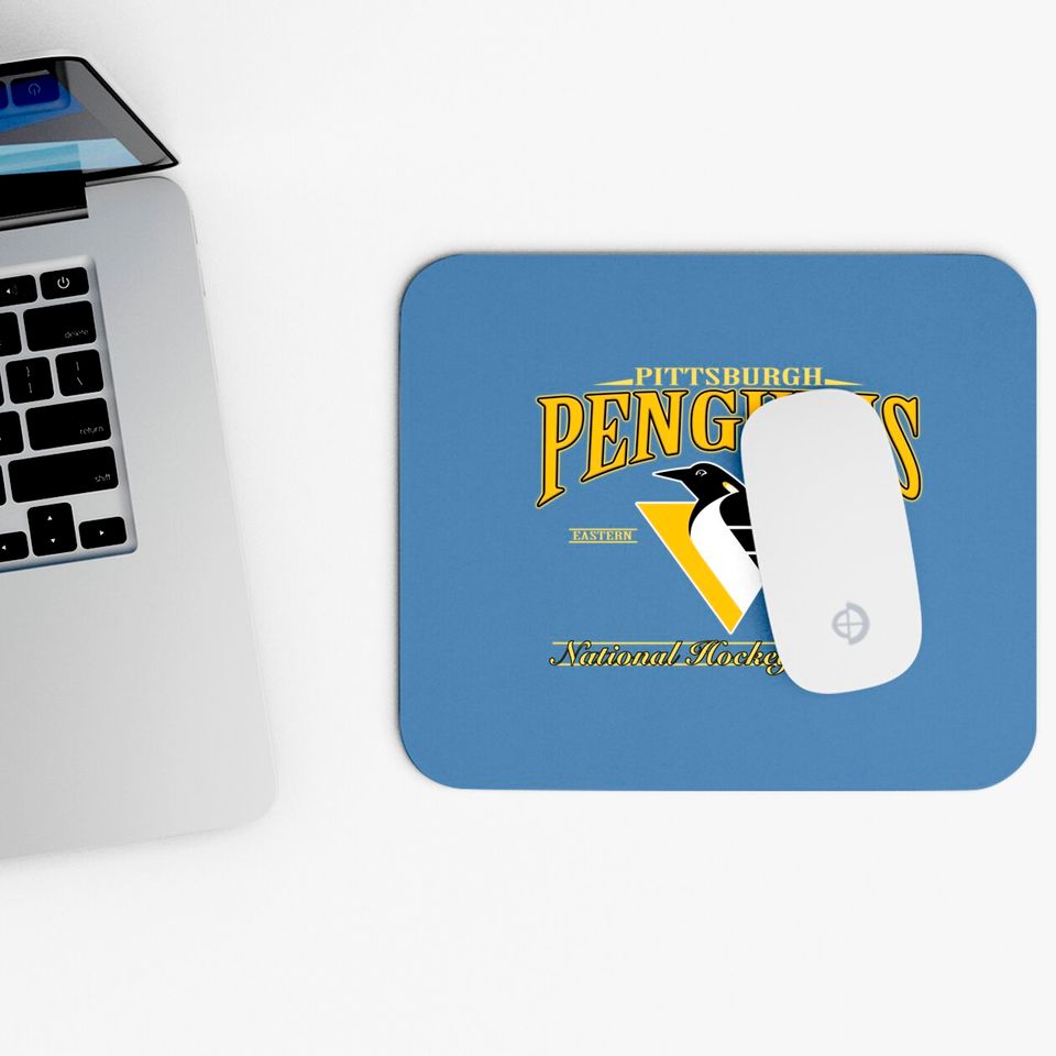 Vintage 90s NHL Pittsburgh Penguins Hockey Mouse Pads