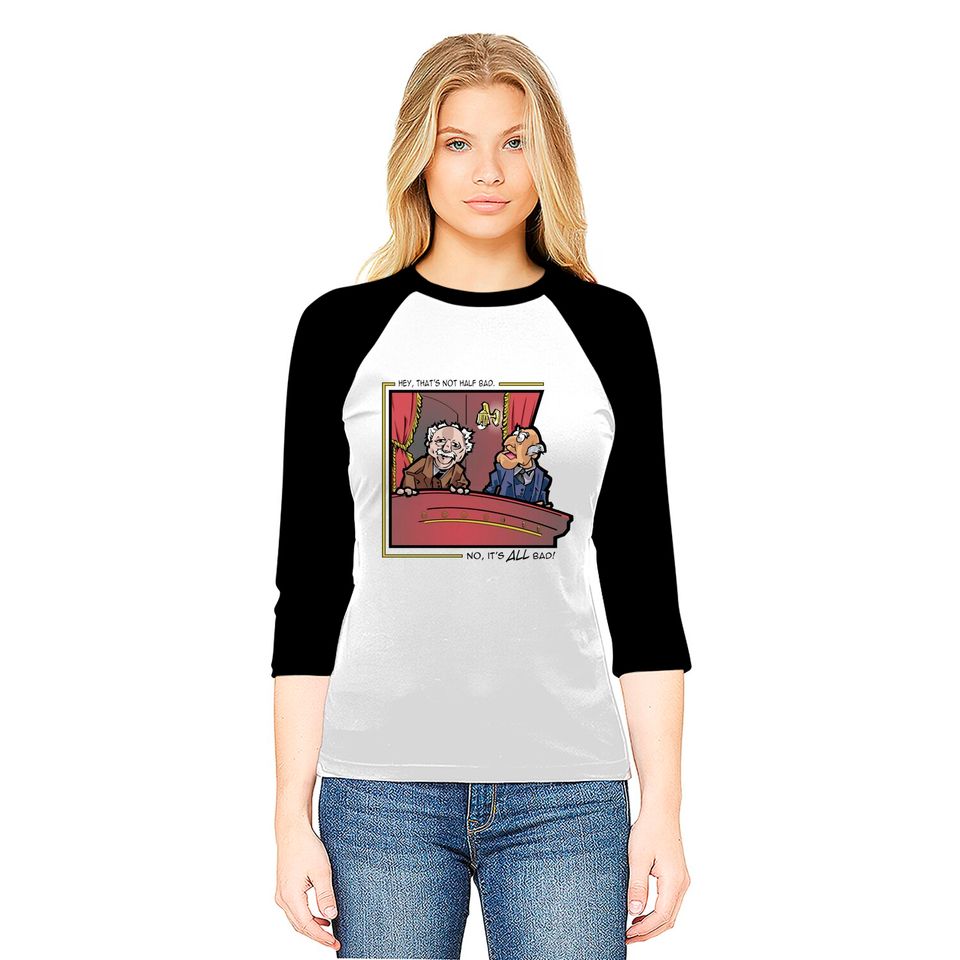 Statler and Waldorf: The Hecklers - Muppets - Baseball Tees
