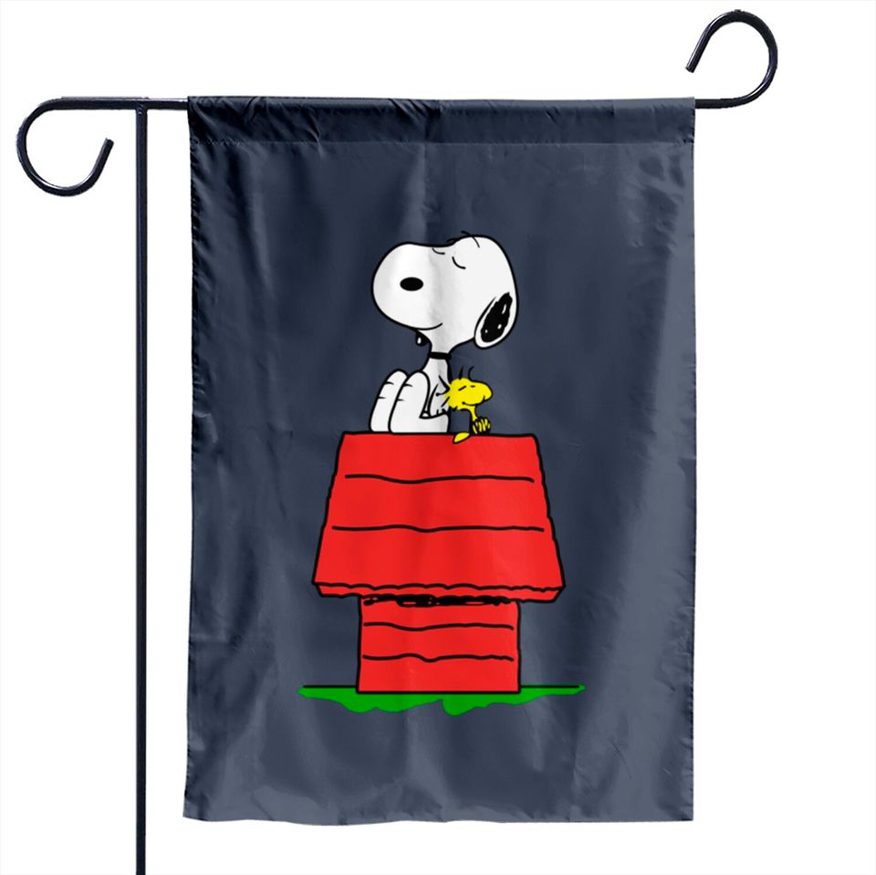 Snoopy and Woodstock Sleeping - Snoopy - Garden Flags