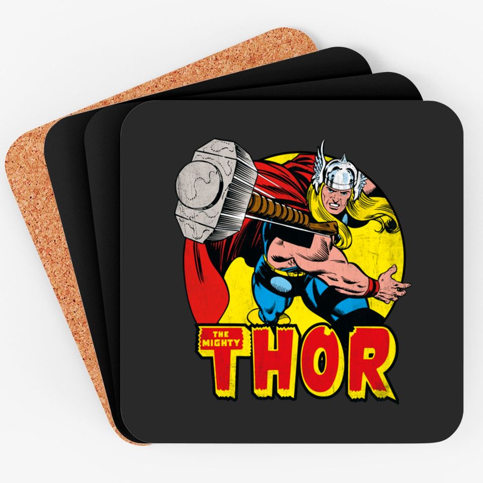 Marvel Mighty Thor Hammer Throw Coasters