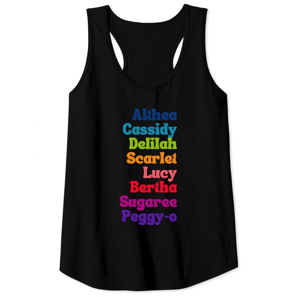 Grateful Dead Song Names Rainbow - Grateful Dead - Tank Tops