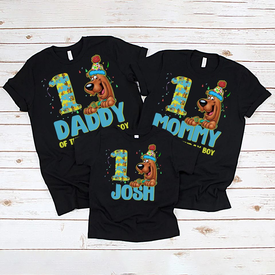 Shaggy Scooby Doo Dog Birthday Funny Cartoon Family Matching T-Shirt