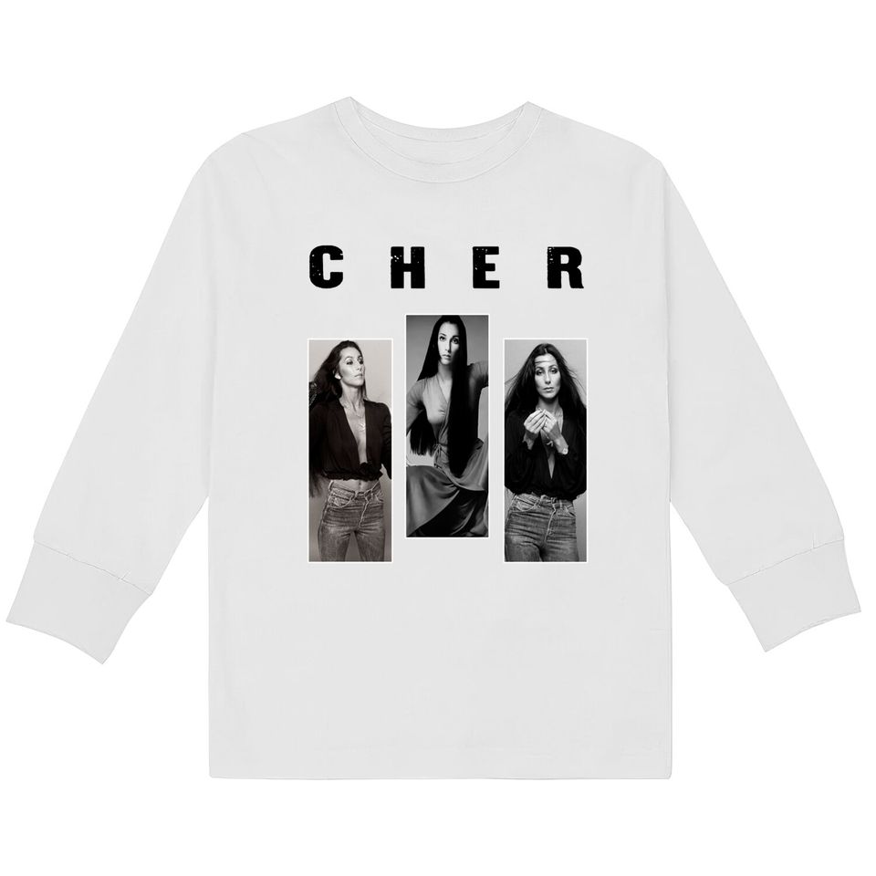 Queen Cher  Kids Long Sleeve T-Shirts, All For Love Cher  Kids Long Sleeve T-Shirts