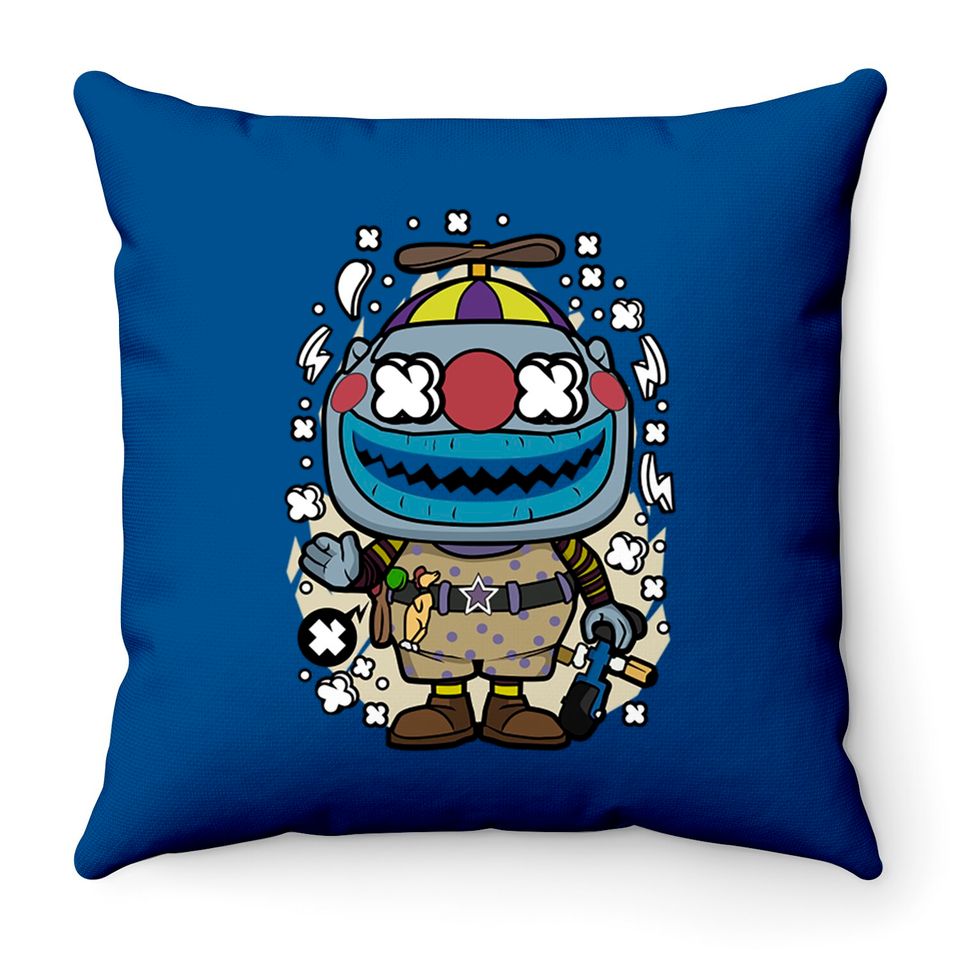 Clown Nightmare Before Christmas - Disney Halloween - Throw Pillows