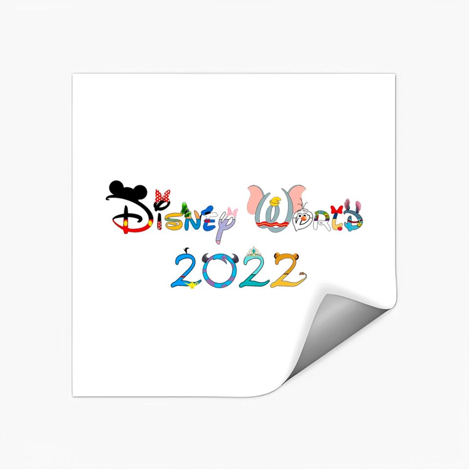 Disney World 2022 colorful Stickers