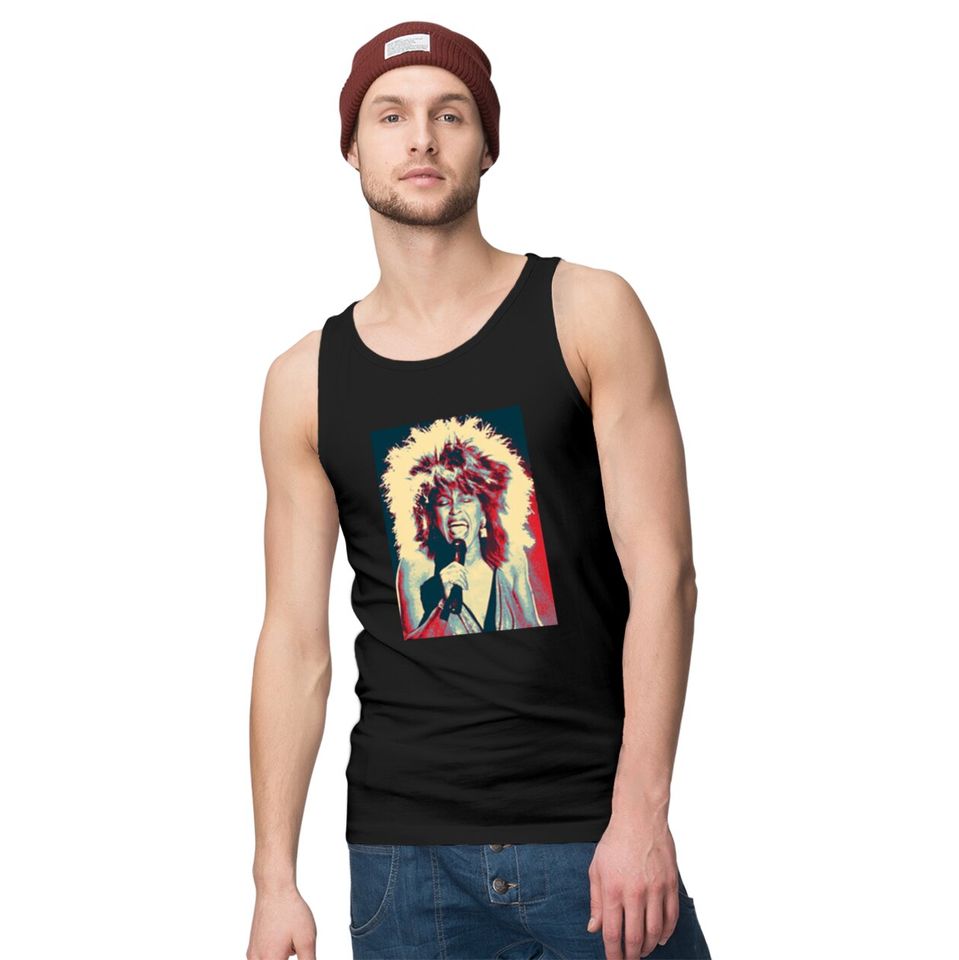 Tina Turner For President Tank Tops