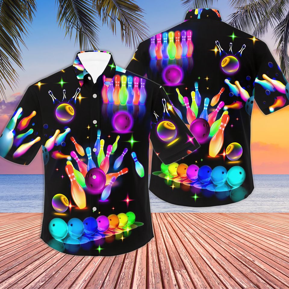 Bowling Hawaiian Shirt, Soft Hawaii Shirt