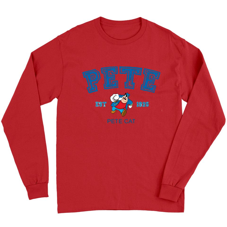 Pete Cat Long Sleeves, Pete Disney Long Sleeves