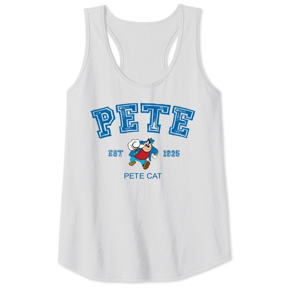 Pete Cat Tank Tops, Pete Disney Tank Tops