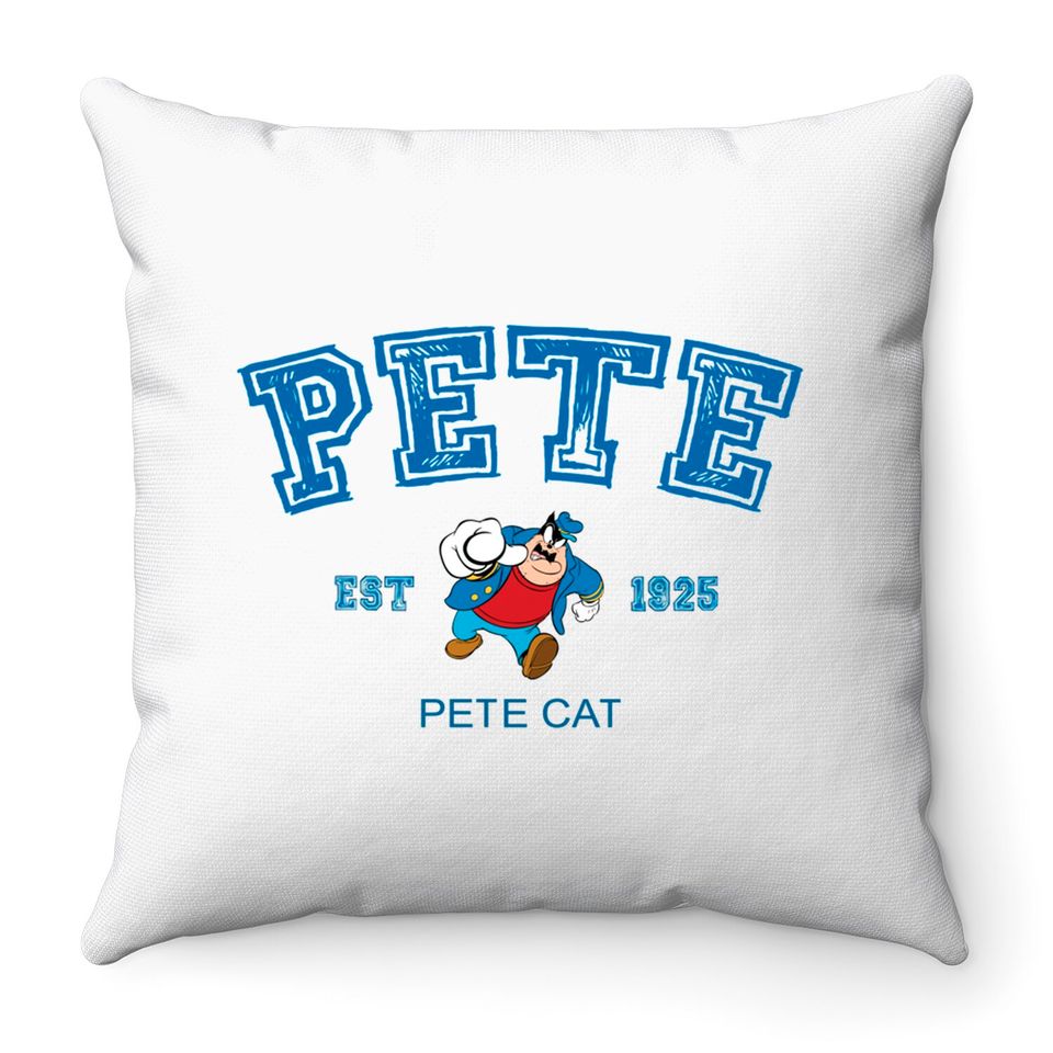 Pete Cat Throw Pillows, Pete Disney Throw Pillows