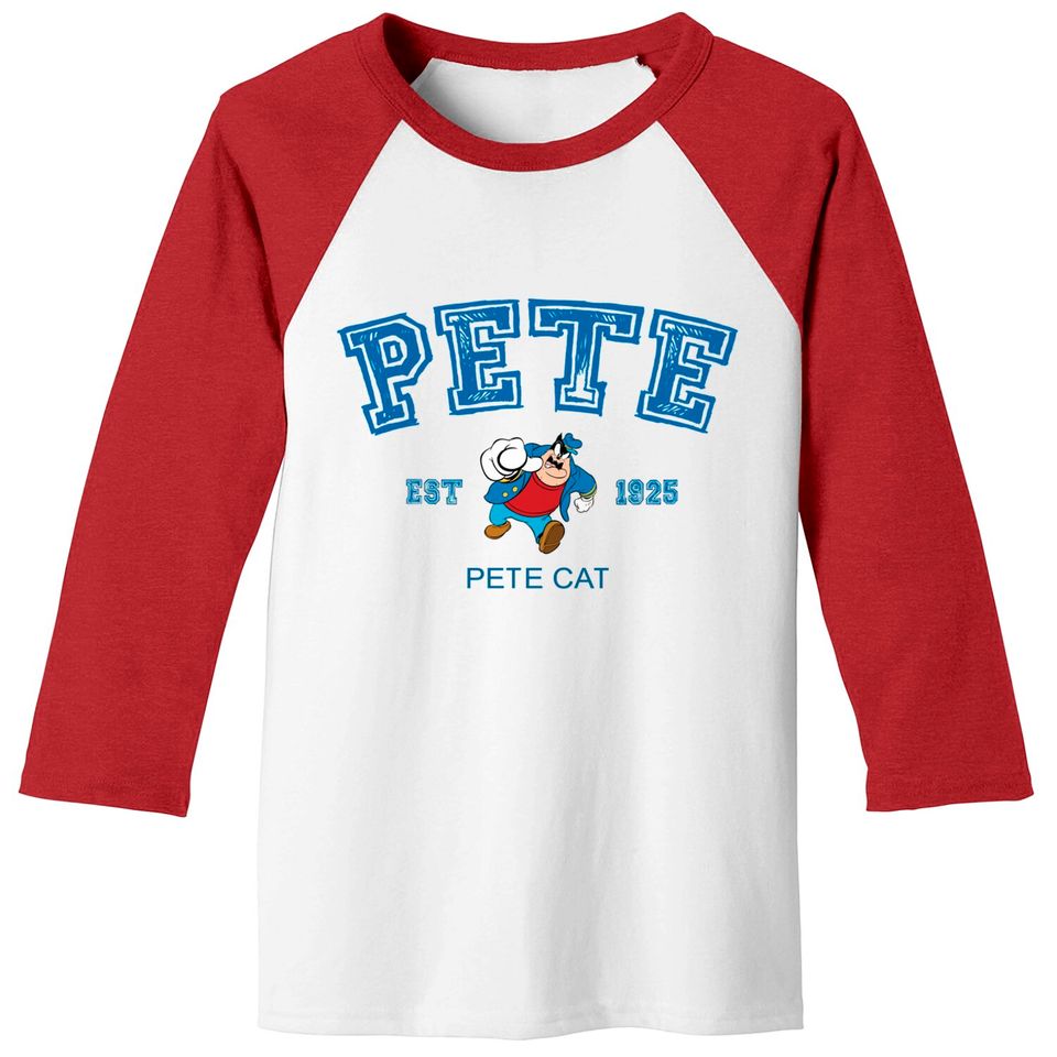 Pete Cat Baseball Tees, Pete Disney Baseball Tees