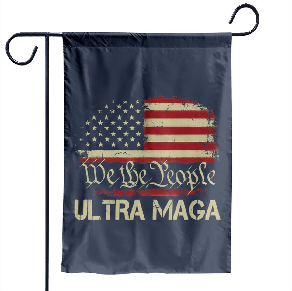 Ultra Maga Garden Flags, Ultra Maga Vintage American Flag, Republican Garden Flags, Conservative Garden Flags, Republican Gift, Patriot Garden Flags