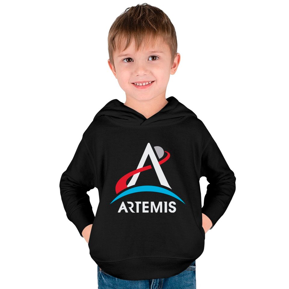 Nasa Artemis Program Logo Lt We Are Going Moon To Kids Pullover Hoodies