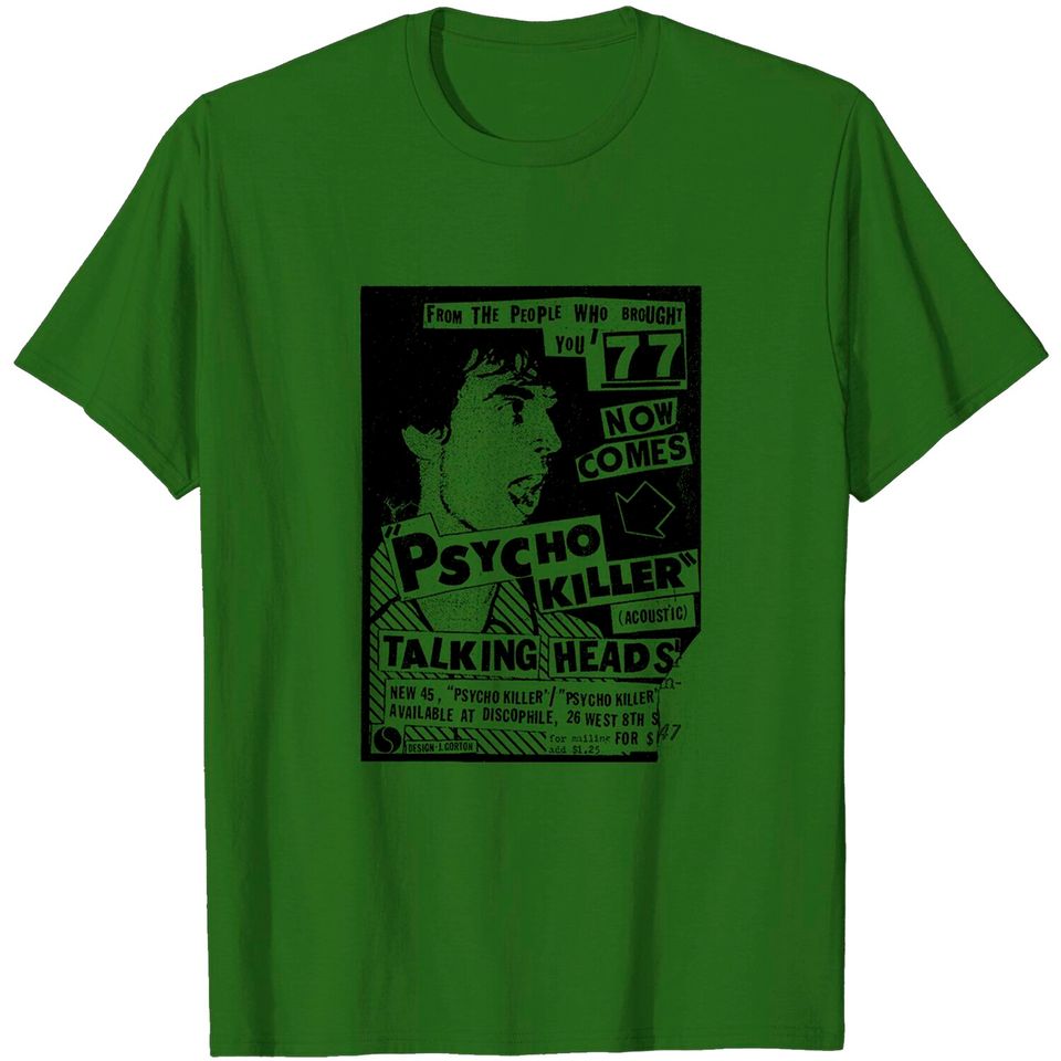 Psycho Killer / Post Punk Vintage Design - Talking Heads - T-Shirt