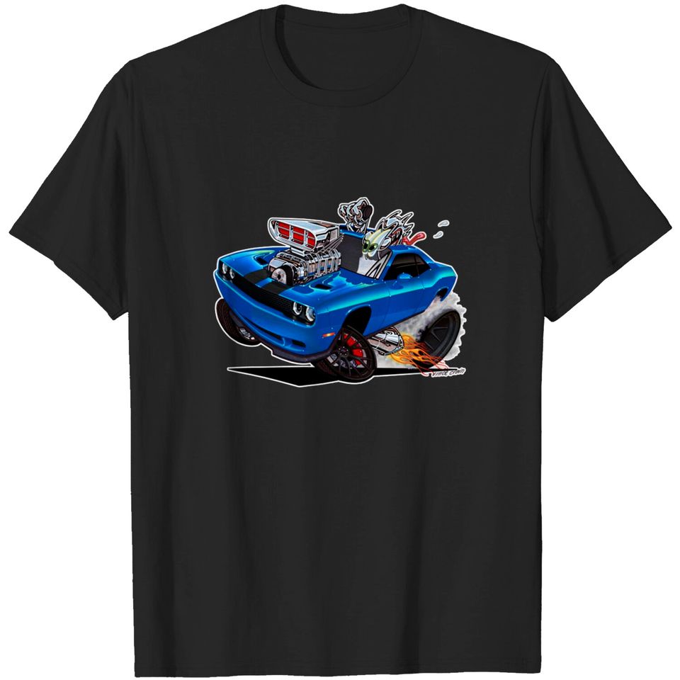 Challenger HELLCAT blue - Challenger - T-Shirt