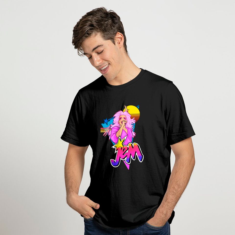 Jem 80s style Art - Jem And The Holograms - T-Shirt