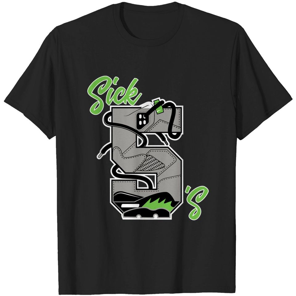 Jordan 5 Green Bean Match Tees -Sick 5's Sneaker Tees