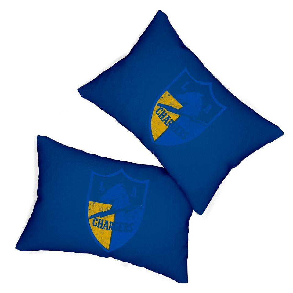 LA Chargers - Defunct 60s Retro Design - Chargers - Lumbar Pillows