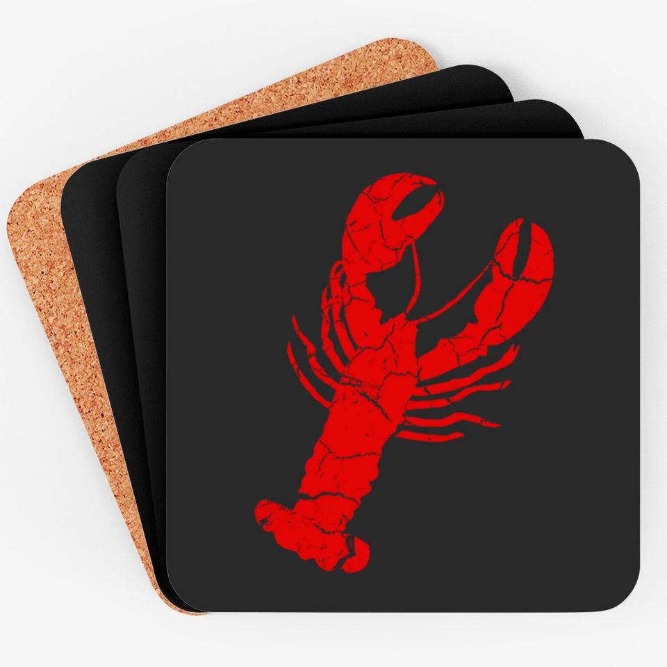 Friends Lobster Coasters Vintage Lobster Print - Lobster
