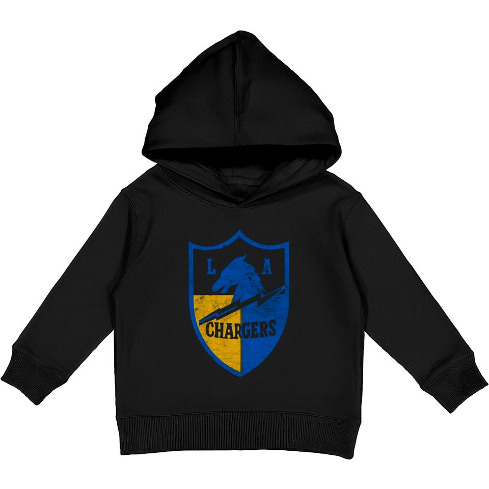 LA Chargers - Defunct 60s Retro Design - Chargers - Kids Pullover Hoodies