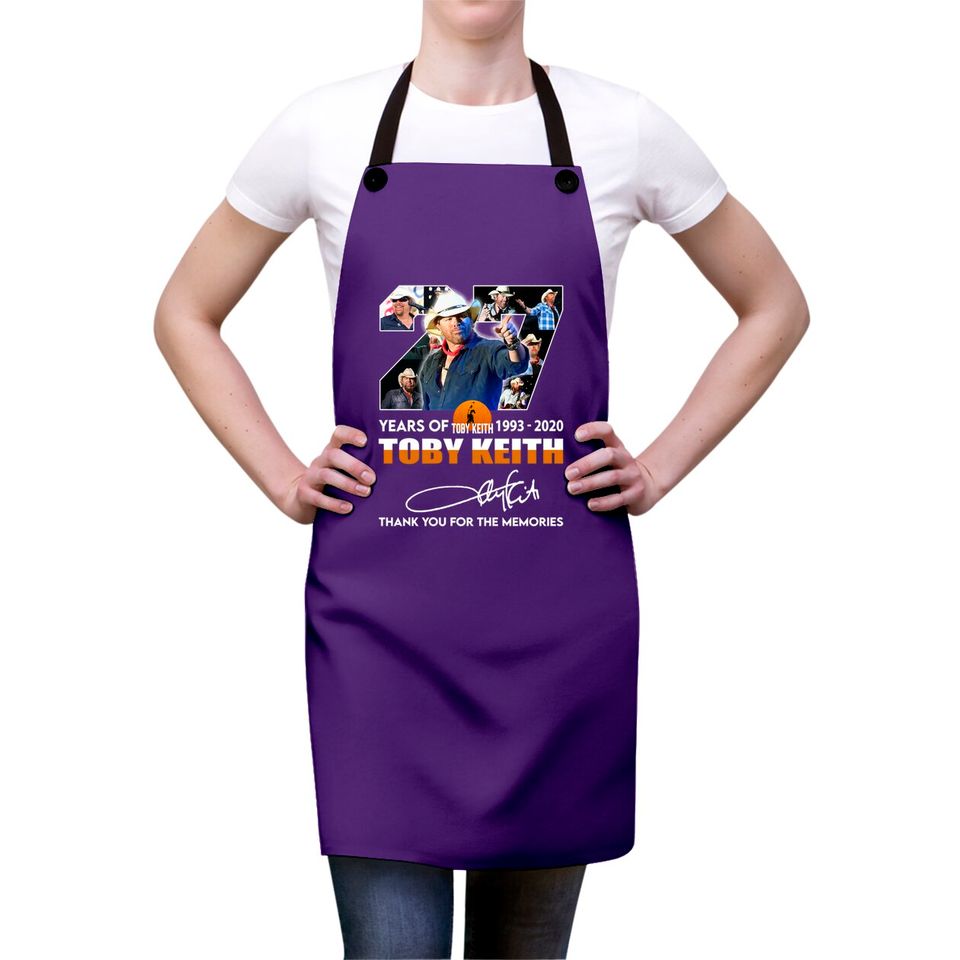 Toby Keith 1993-2022 Toby Keith Thank You The Memories Aprons