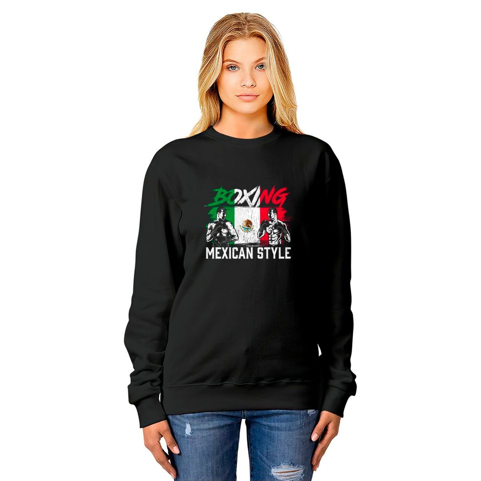 Mexican Boxing Sports Fight Coach Boxer Fighter Sweatshirts