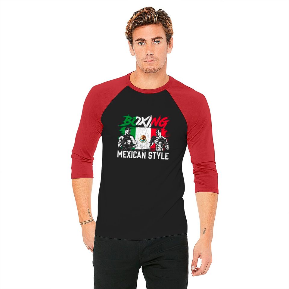 Mexican Boxing Sports Fight Coach Boxer Fighter Baseball Tees