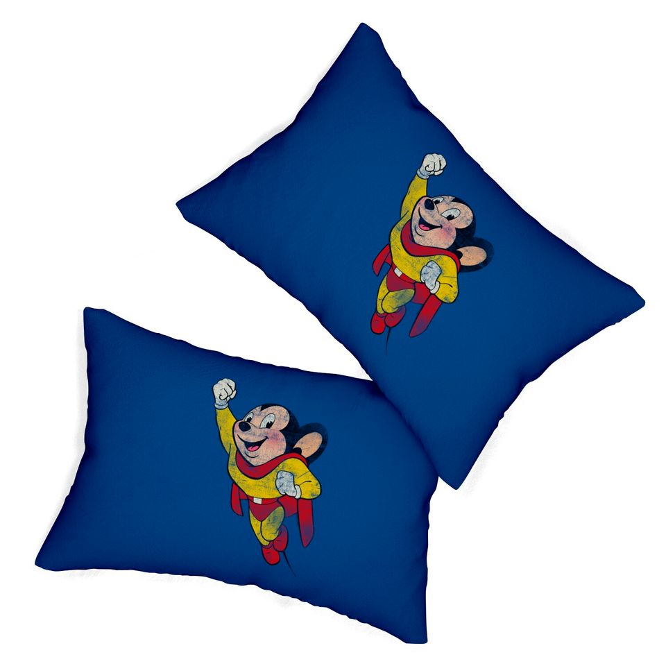 MIGHTY MOUSE - Vintage - Robzilla - Lumbar Pillows
