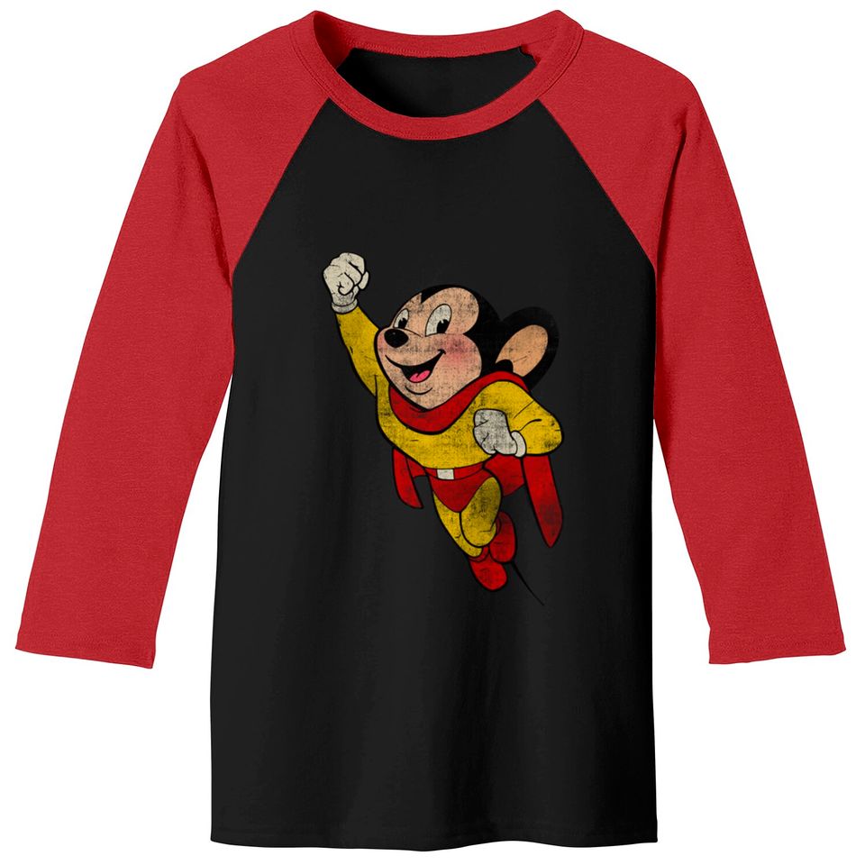 MIGHTY MOUSE - Vintage - Robzilla - Baseball Tees